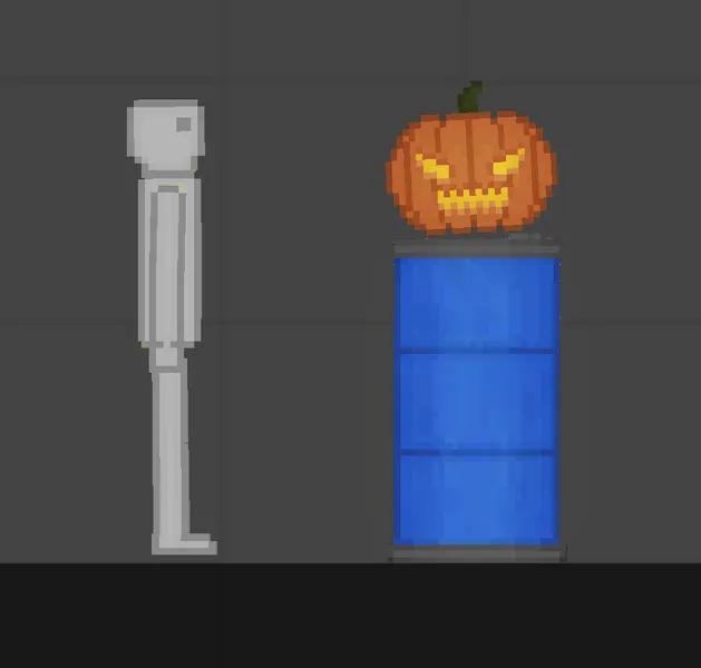 pumpkin and blue barrel For Fruit Playground Mods - FsaveMods